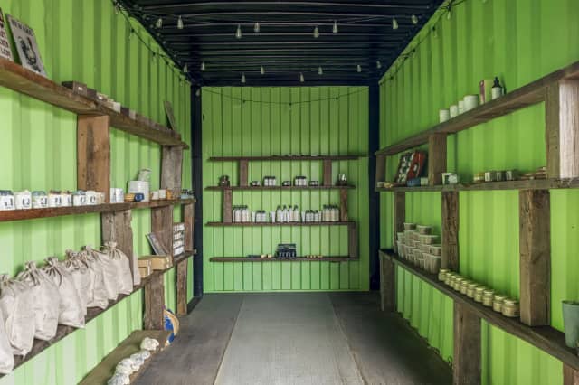 Farm store interior shopping area