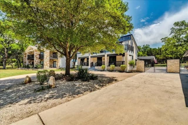 Front driveway and landscaping